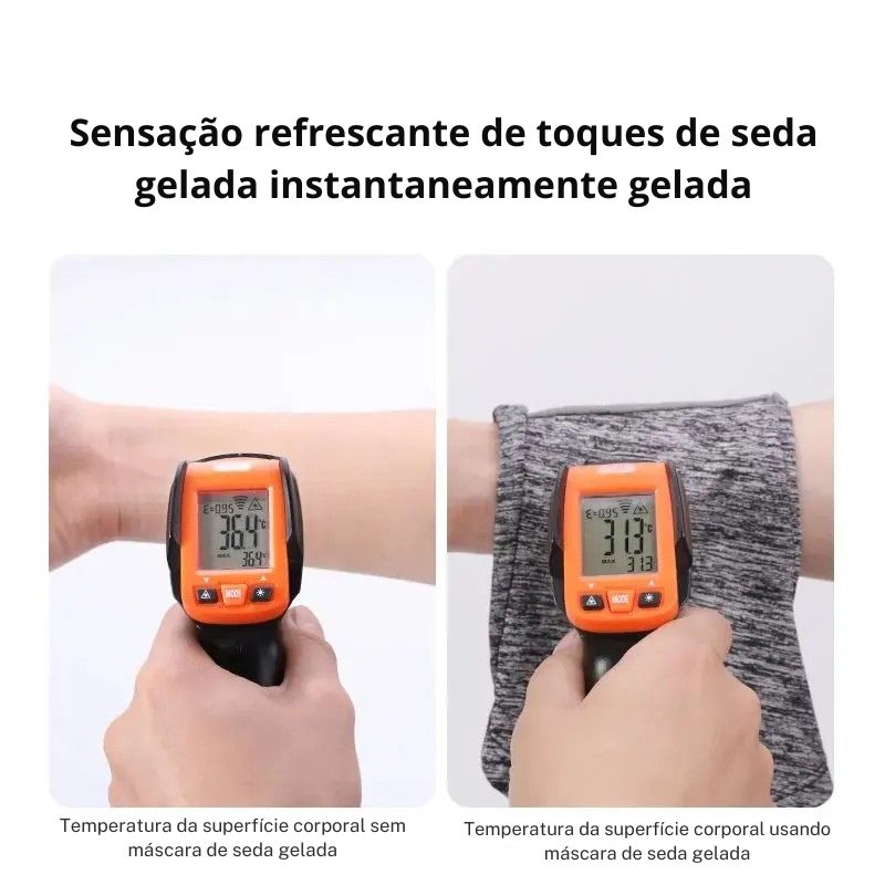 X-TIGER Máscara Facial de Ciclismo UV com Seda Gelada