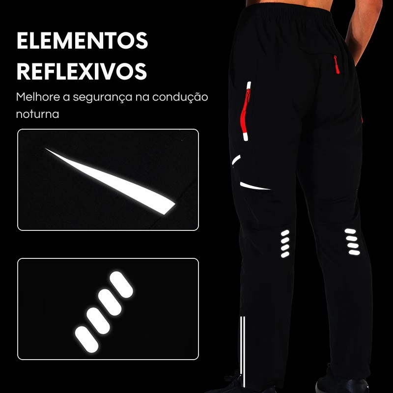 Calças de Ciclismo Unisex West Biking à Prova de Vento e UV