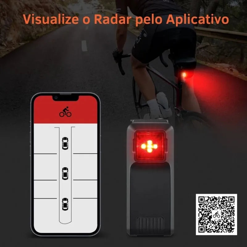Luz Traseira Radar Keverest W100 para Bicicleta