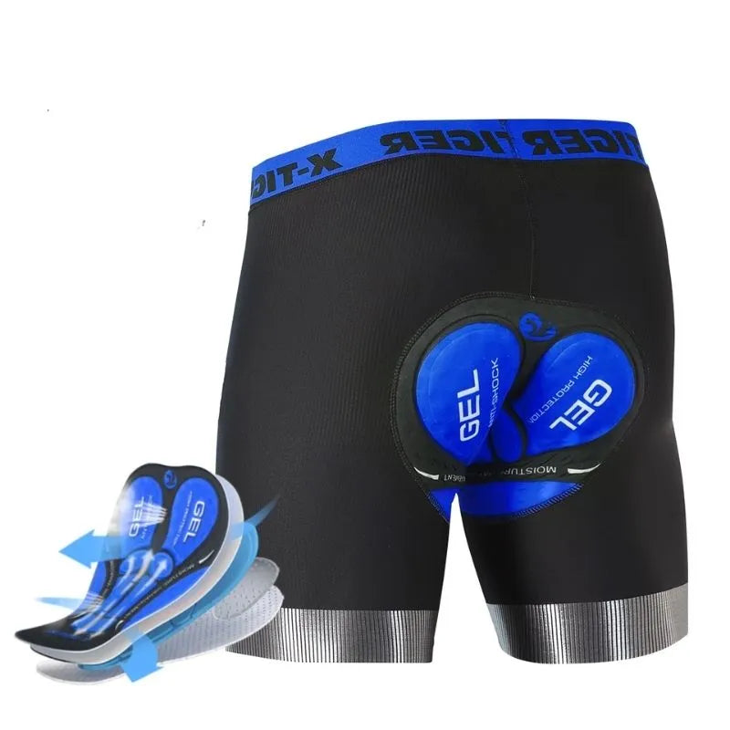 Shorts Acolchoados X-TIGER para Ciclismo - Keverest