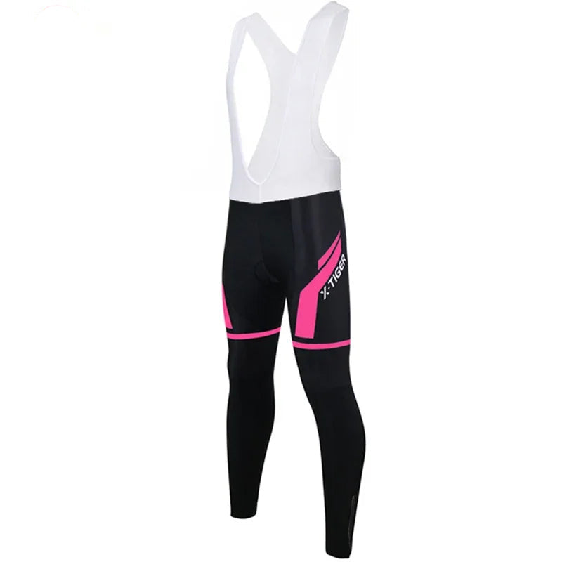 X-tiger pro feminino à prova de choque ciclismo bib pant mountain bike ciclismo bib calças mtb bicicleta ciclismo collants pantalones