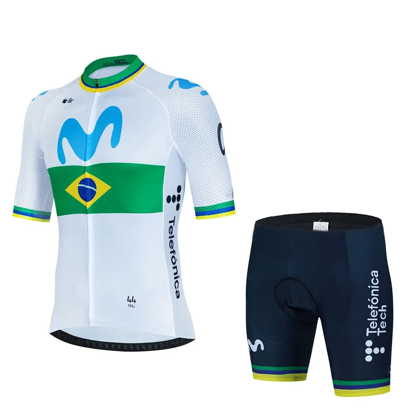 Conjunto de Ciclismo Movistar Anti-UV Masculino