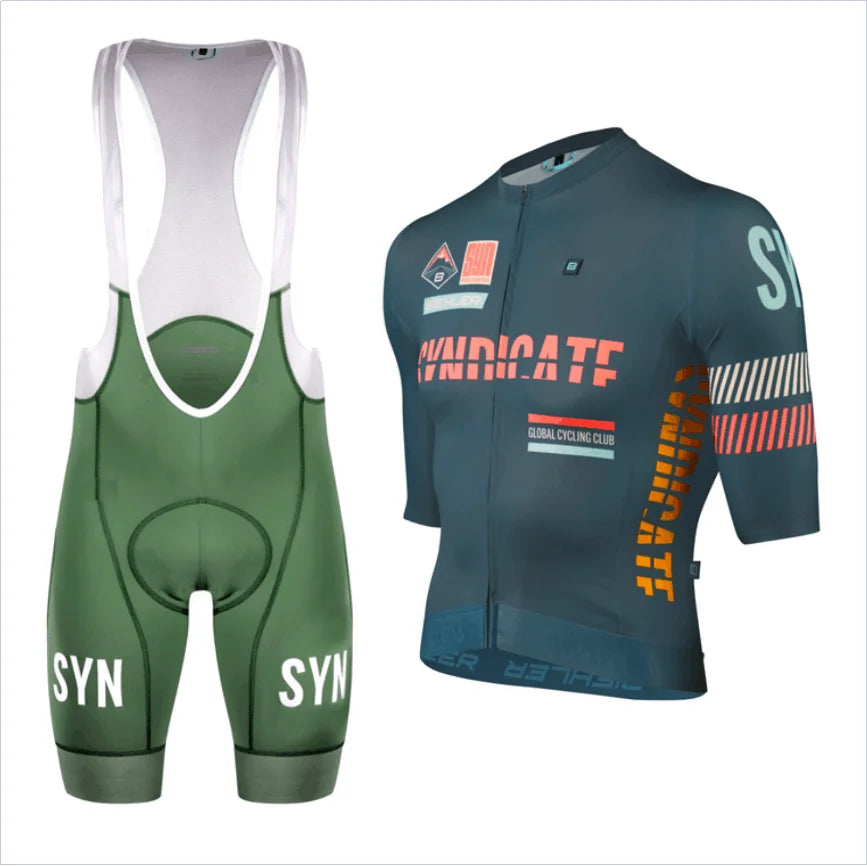 Conjunto de Ciclismo SYN Masculino - Camisa e Bib Shorts