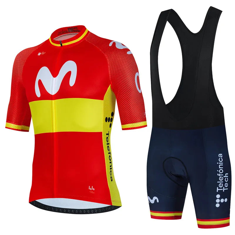 Conjunto de Ciclismo Movistar Anti-UV Masculino