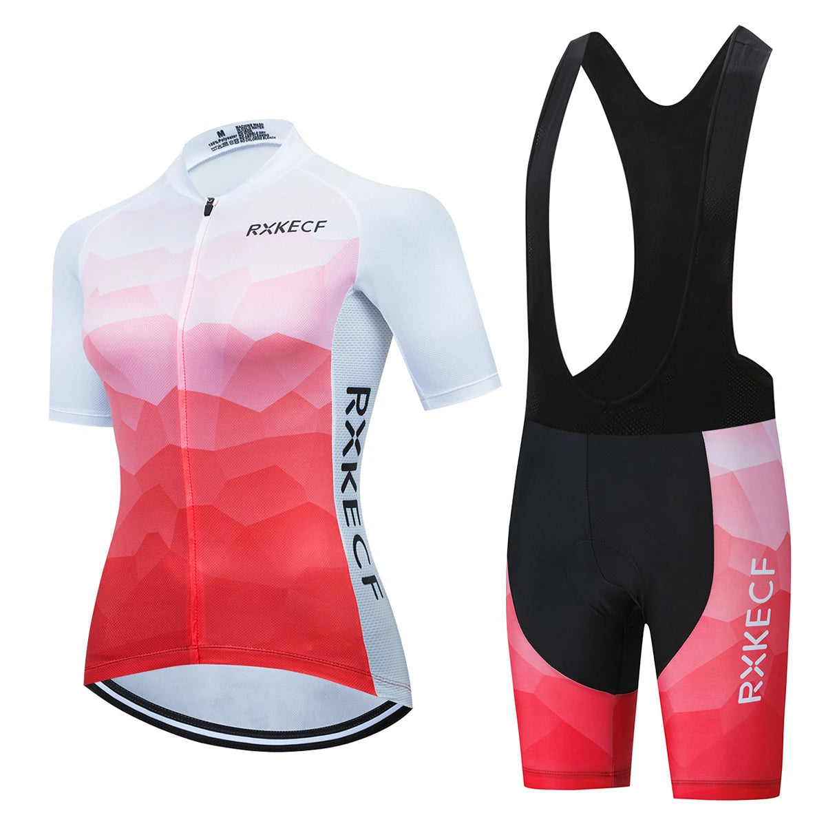 RXKECF-Conjunto de Jersey Ciclismo Manga Curta Feminina, Roupa Esportiva, Kit Vestuário Bicicleta, MTB Maillot, Roupa de Bicicleta Ciclista, 2023