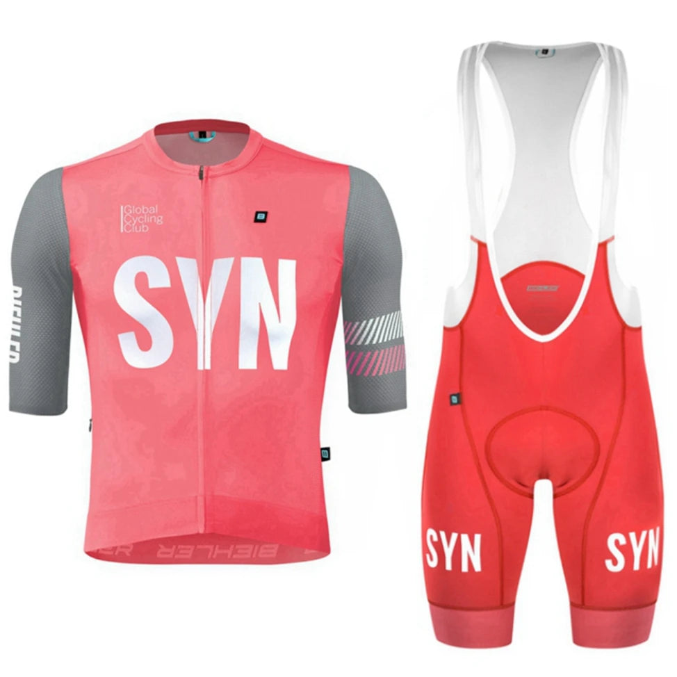 Conjunto de Ciclismo SYN Masculino - Camisa e Bib Shorts