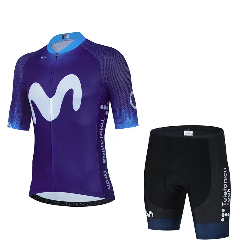 Conjunto de Ciclismo Movistar Anti-UV Masculino