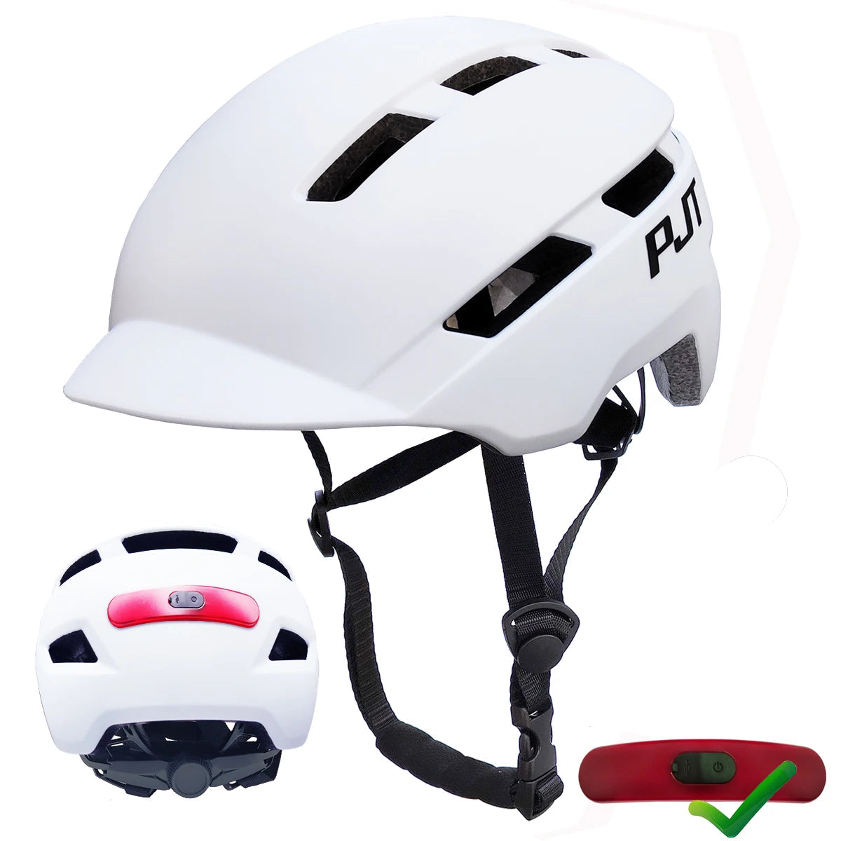 Capacete de Ciclismo Recarregável com Luz USB - Keverest