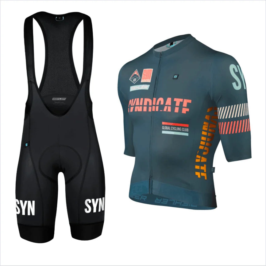Conjunto de Ciclismo SYN Masculino - Camisa e Bib Shorts