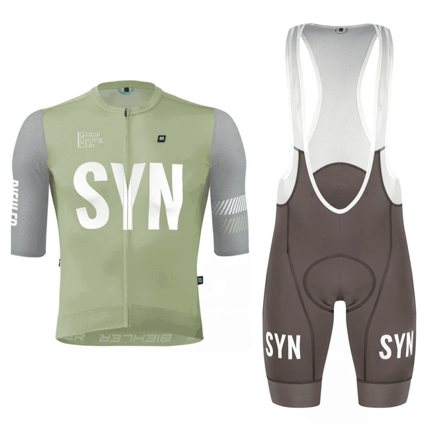 Conjunto de Ciclismo SYN Masculino - Camisa e Bib Shorts