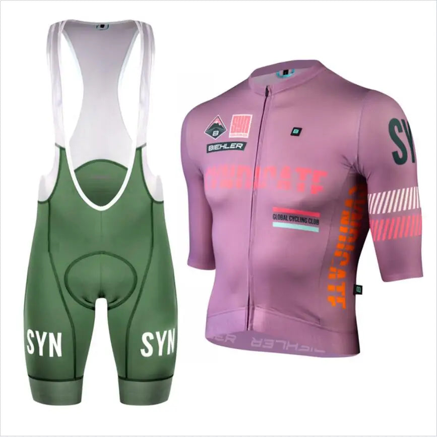 Conjunto de Ciclismo SYN Masculino - Camisa e Bib Shorts
