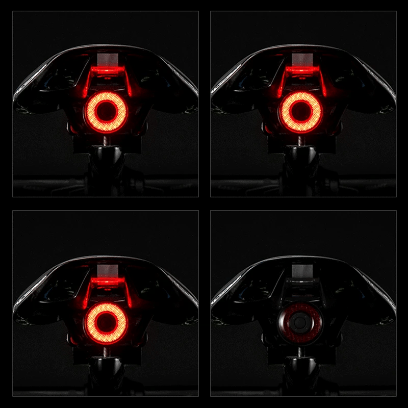 Lanterna Traseira Inteligente ROCKBROS com Sensor de Freio