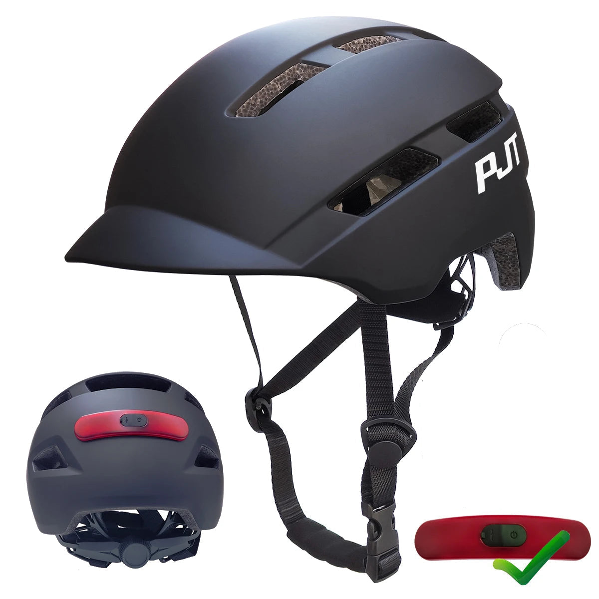 Capacete de Ciclismo Recarregável com Luz USB - Keverest