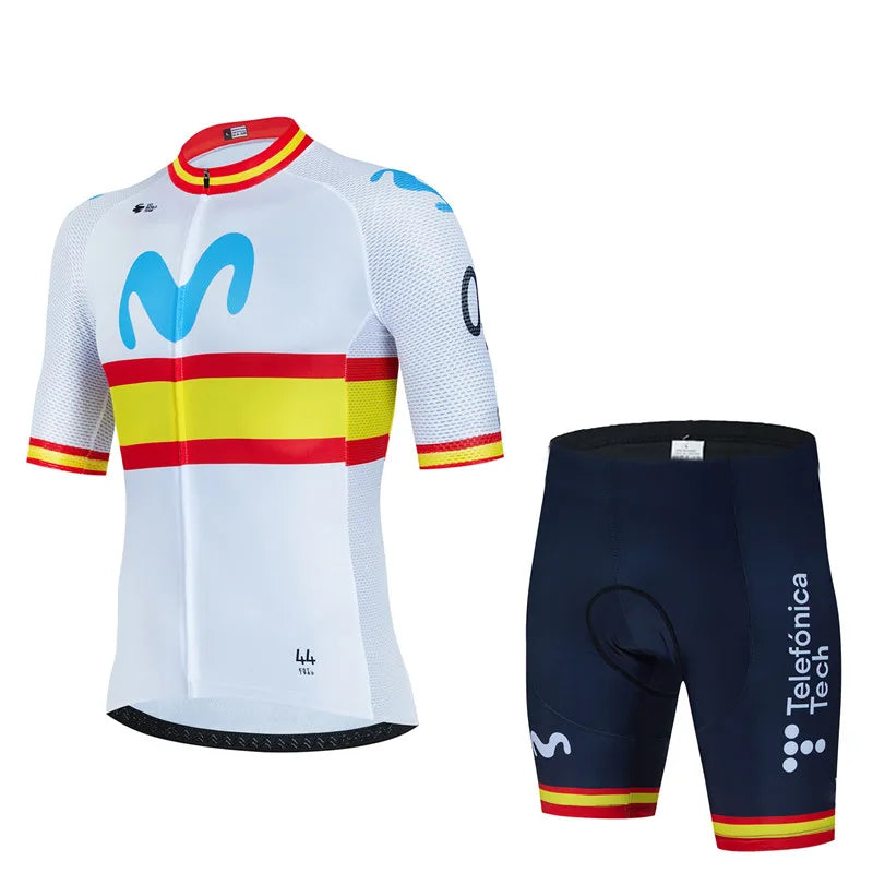 Conjunto de Ciclismo Movistar Anti-UV Masculino