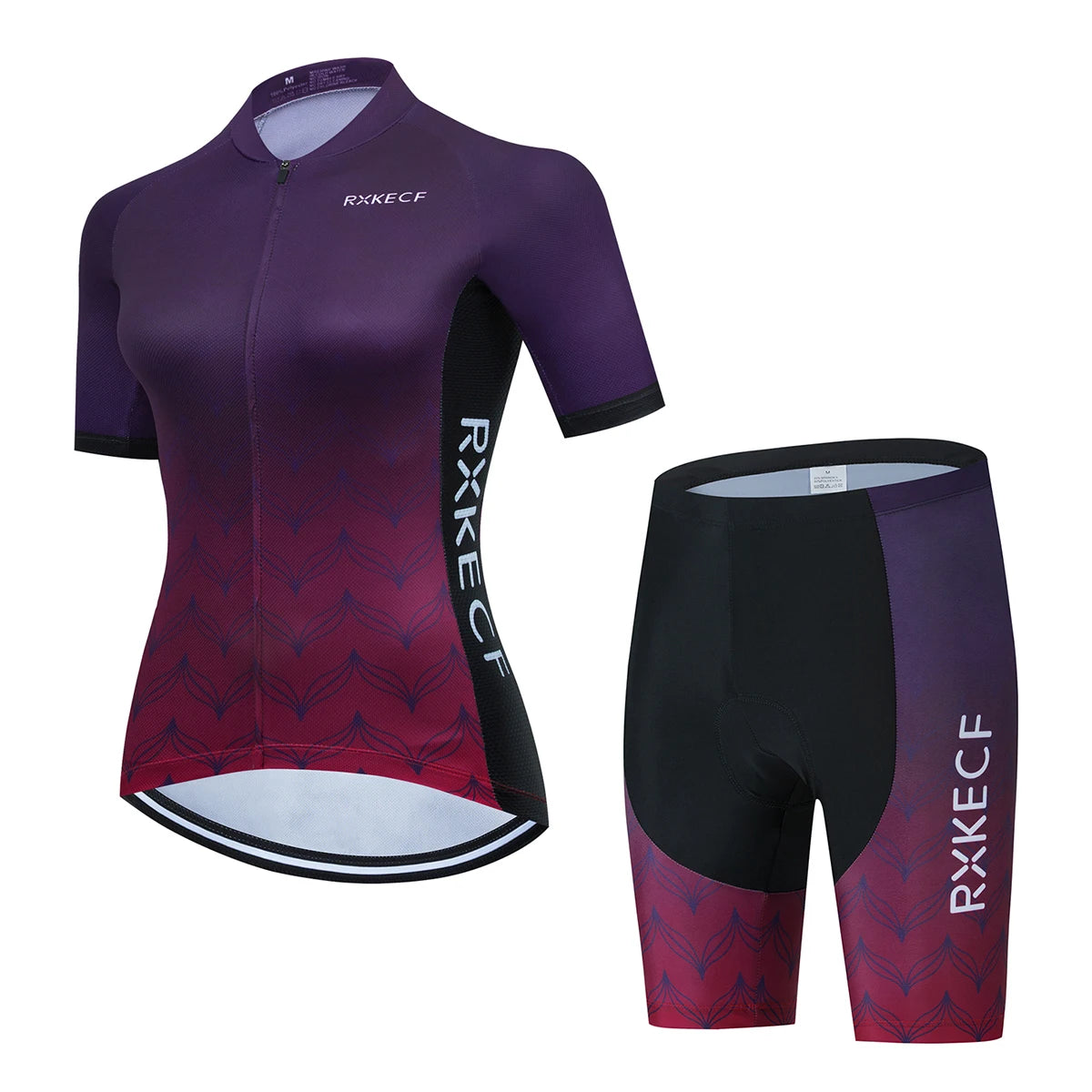 RXKECF-Conjunto de Jersey Ciclismo Manga Curta Feminina, Roupa Esportiva, Kit Vestuário Bicicleta, MTB Maillot, Roupa de Bicicleta Ciclista, 2023