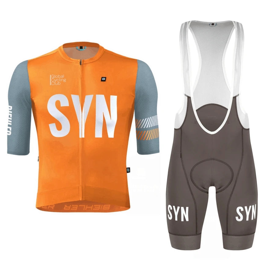 Conjunto de Ciclismo SYN Masculino - Camisa e Bib Shorts
