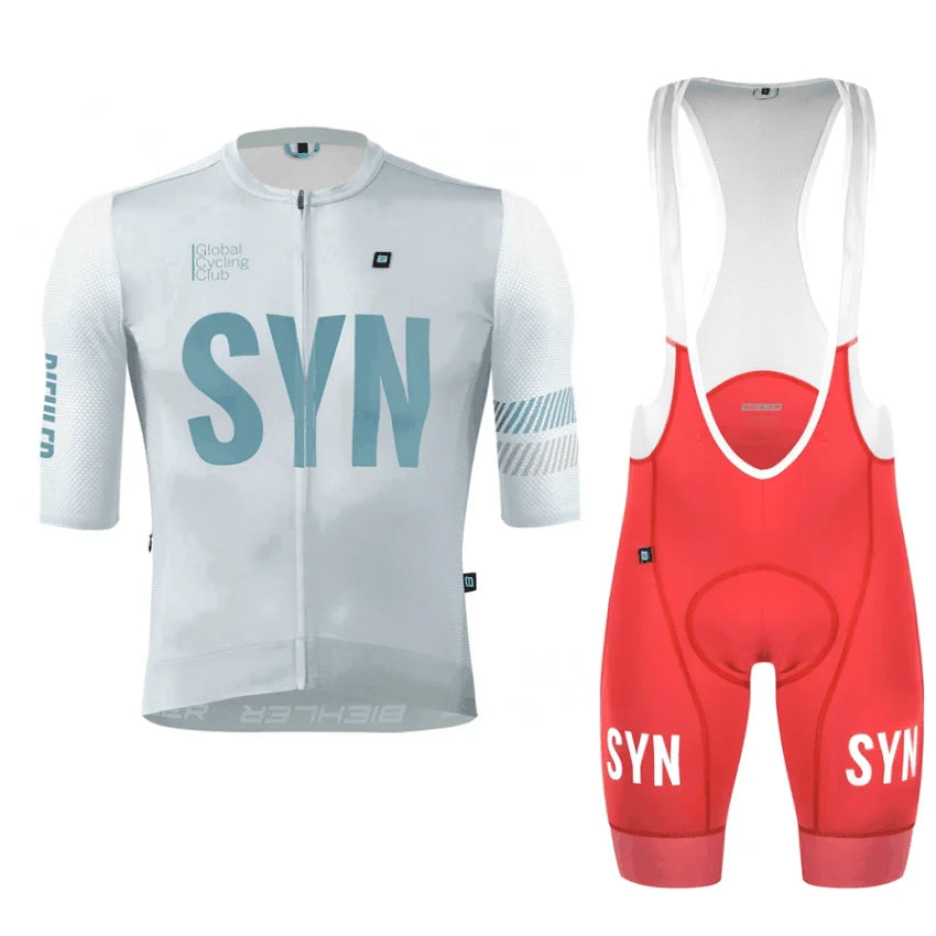 Conjunto de Ciclismo SYN Masculino - Camisa e Bib Shorts
