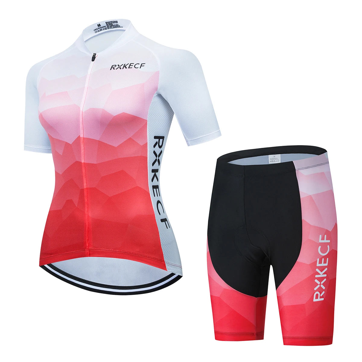 RXKECF-Conjunto de Jersey Ciclismo Manga Curta Feminina, Roupa Esportiva, Kit Vestuário Bicicleta, MTB Maillot, Roupa de Bicicleta Ciclista, 2023