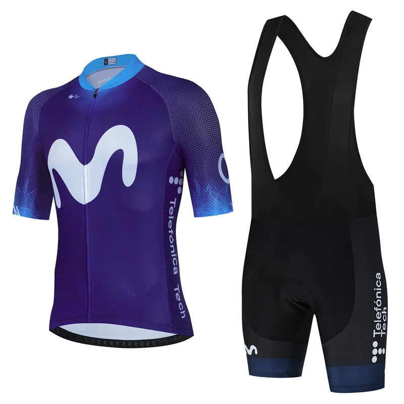 Conjunto de Ciclismo Movistar Anti-UV Masculino