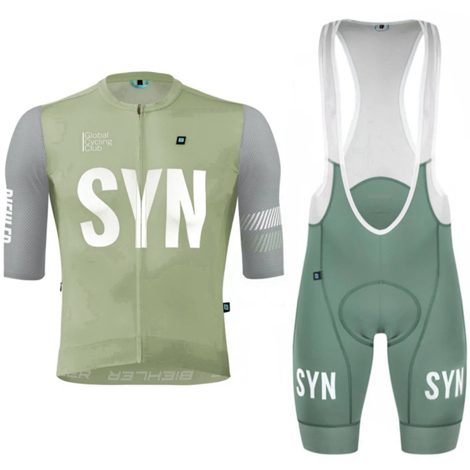 Conjunto de Ciclismo SYN Masculino - Camisa e Bib Shorts