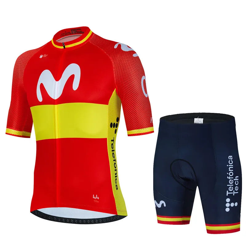 Conjunto de Ciclismo Movistar Anti-UV Masculino