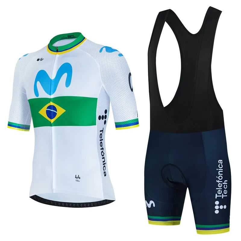 Conjunto de Ciclismo Movistar Anti-UV Masculino