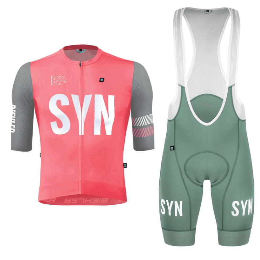 Conjunto de Ciclismo SYN Masculino - Camisa e Bib Shorts