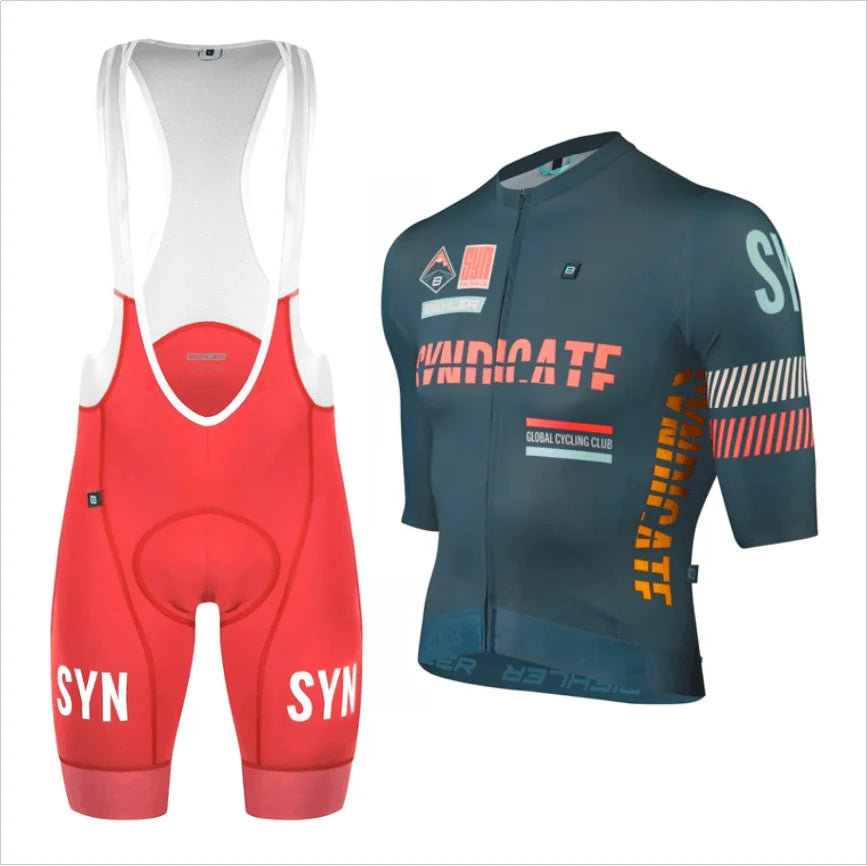 Conjunto de Ciclismo SYN Masculino - Camisa e Bib Shorts