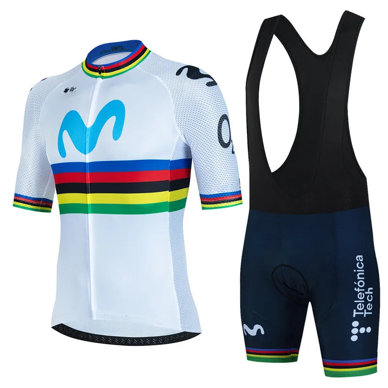 Conjunto de Ciclismo Movistar Anti-UV Masculino