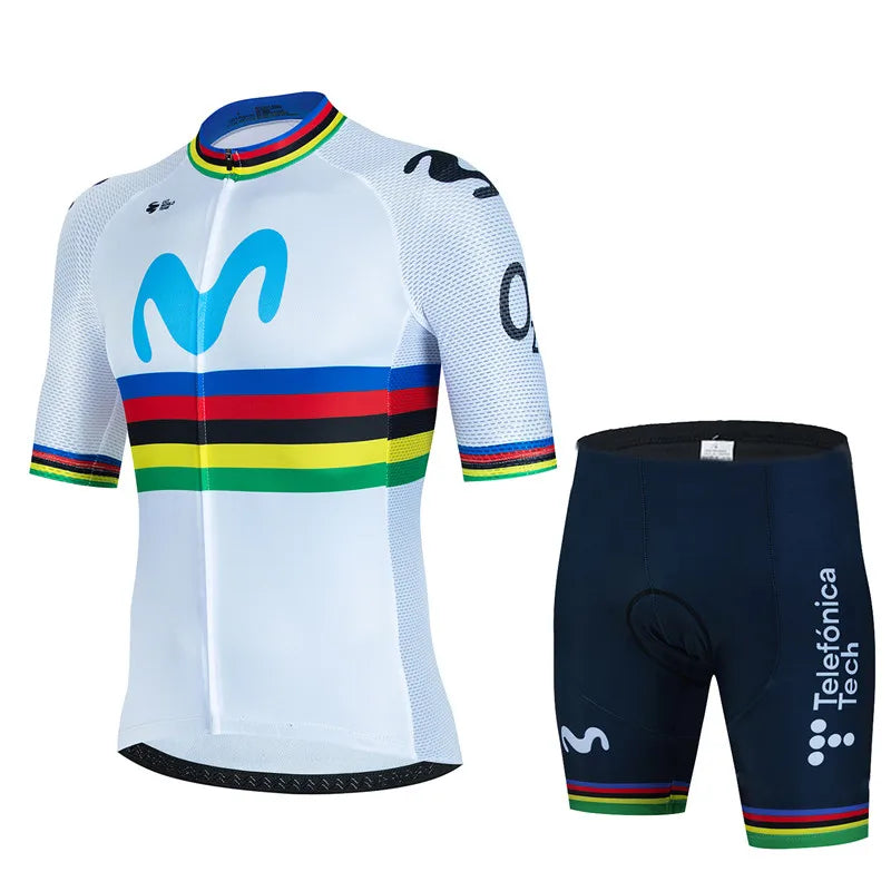 Conjunto de Ciclismo Movistar Anti-UV Masculino