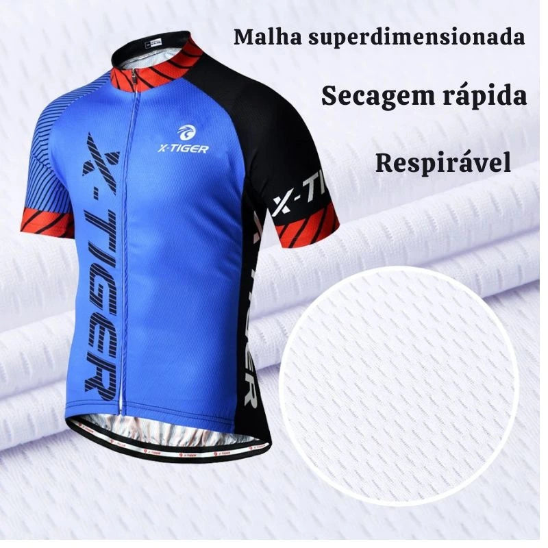 X-TIGER camisa de ciclismo dos homens roupas de mountain bike de secagem rápida corrida mtb roupas de bicicleta uniforme respirável roupas de ciclismo wear