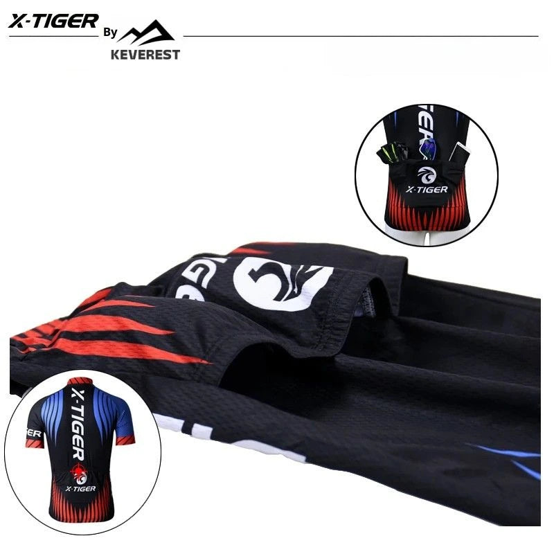 X-TIGER camisa de ciclismo dos homens roupas de mountain bike de secagem rápida corrida mtb roupas de bicicleta uniforme respirável roupas de ciclismo wear