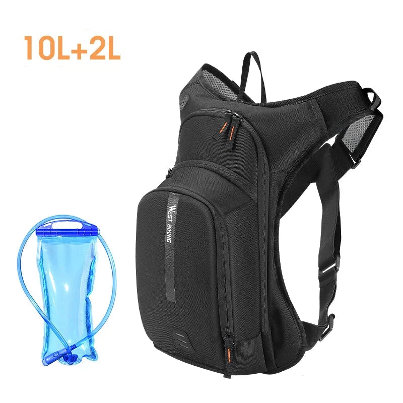 WEST BIKING-Ergonomic Ciclismo Mochila, Sistema de Hidratação Profissional, Mochila Desportiva, MTB Road Bike Bag com Saco De Água, 10L, 20L