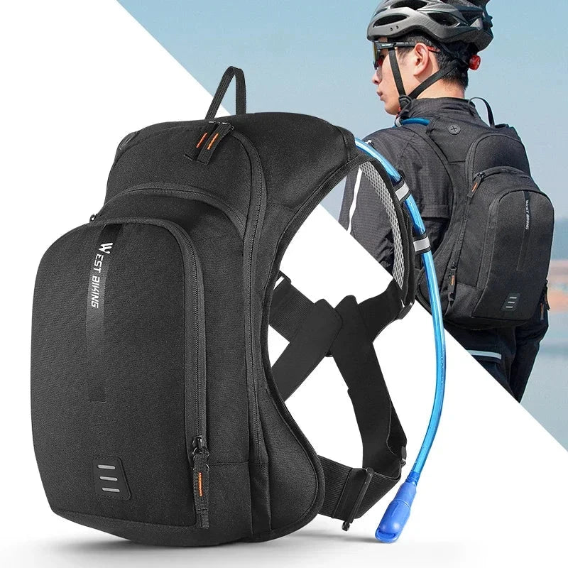 WEST BIKING-Ergonomic Ciclismo Mochila, Sistema de Hidratação Profissional, Mochila Desportiva, MTB Road Bike Bag com Saco De Água, 10L, 20L