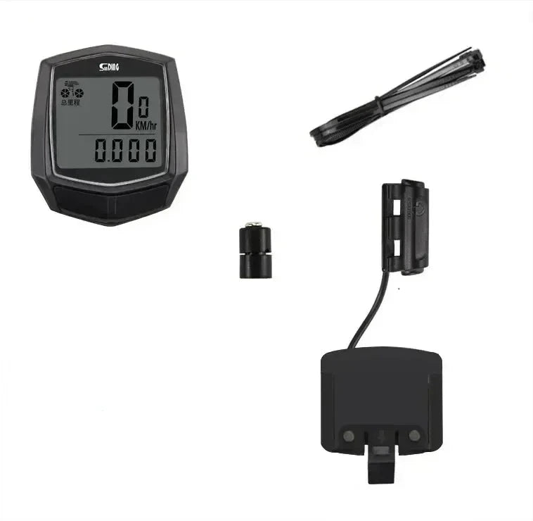 Computador de bicicleta com fio led digital velocímetro odômetro touchscreen ciclismo computador à prova dwaterproof água com luz de fundo