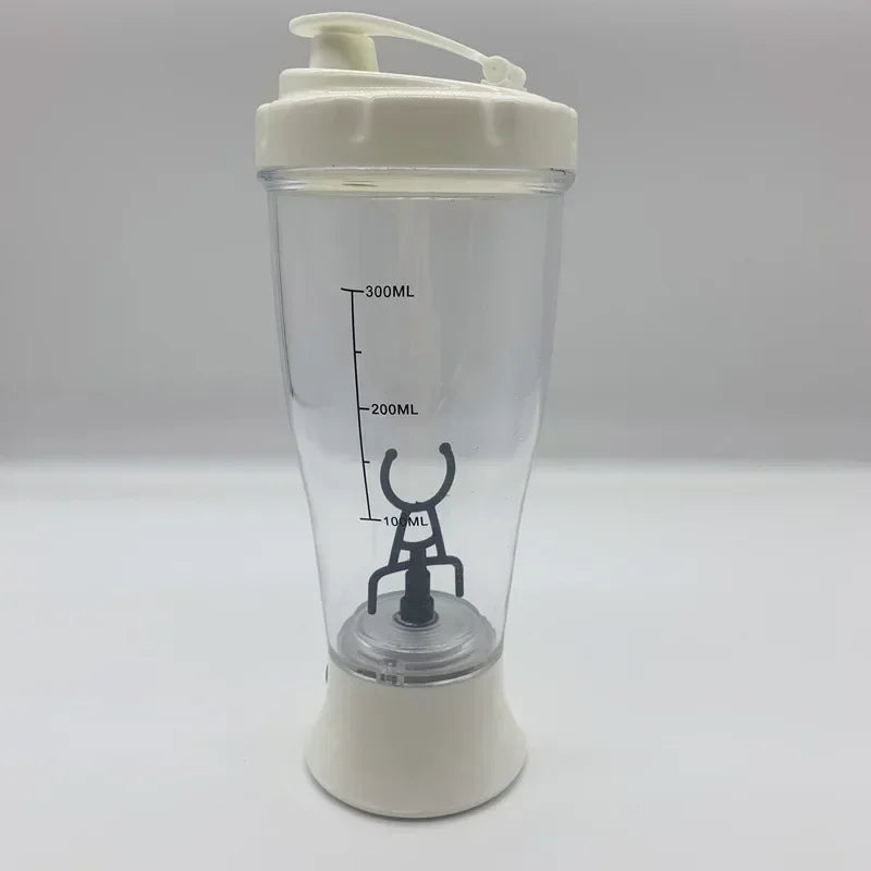 Copo de café elétrico portátil, Milk Protein Powder Shaker, Garrafa de água plástica para fitness, ginásio, esportes, preguiçoso, 1pc