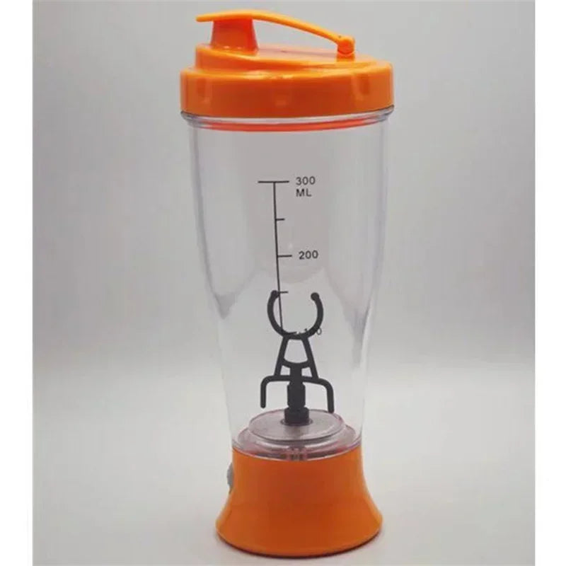 Copo de café elétrico portátil, Milk Protein Powder Shaker, Garrafa de água plástica para fitness, ginásio, esportes, preguiçoso, 1pc
