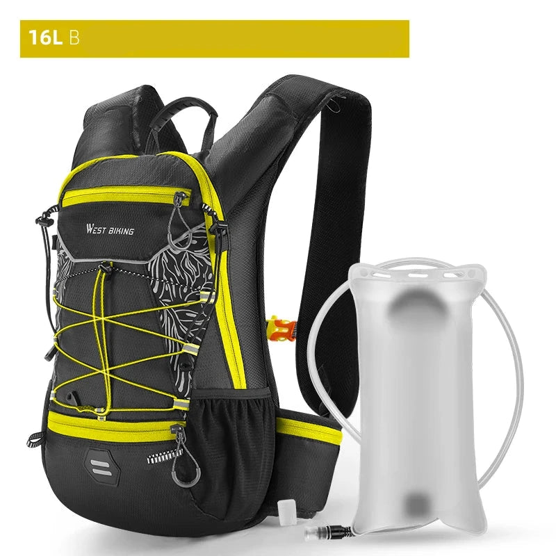 West biking 7l/16l ciclismo mochila respirável reflexivo escalada ao ar livre caminhadas hidratação mochila saco de armazenamento capacete da bicicleta