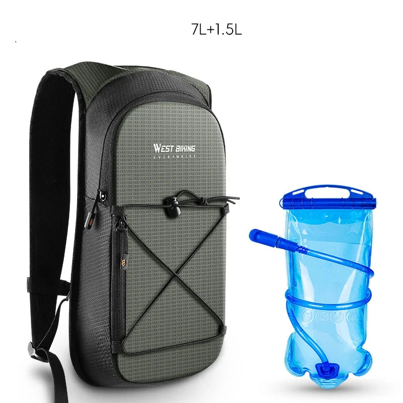 West biking 7l/16l ciclismo mochila respirável reflexivo escalada ao ar livre caminhadas hidratação mochila saco de armazenamento capacete da bicicleta