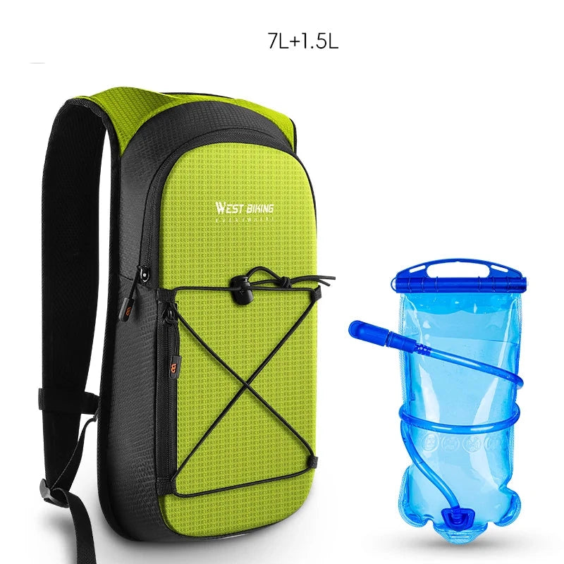 West biking 7l/16l ciclismo mochila respirável reflexivo escalada ao ar livre caminhadas hidratação mochila saco de armazenamento capacete da bicicleta