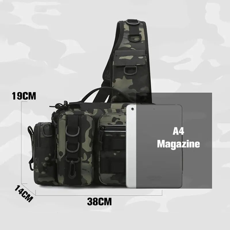 Mochila de Pesca Multifuncional Keverest com Suporte de Haste