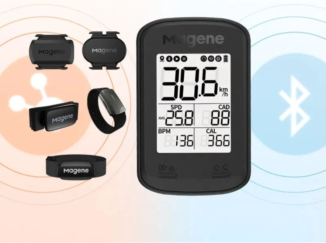 Computador de Bicicleta GPS Sem Fio Magene C206 Pro