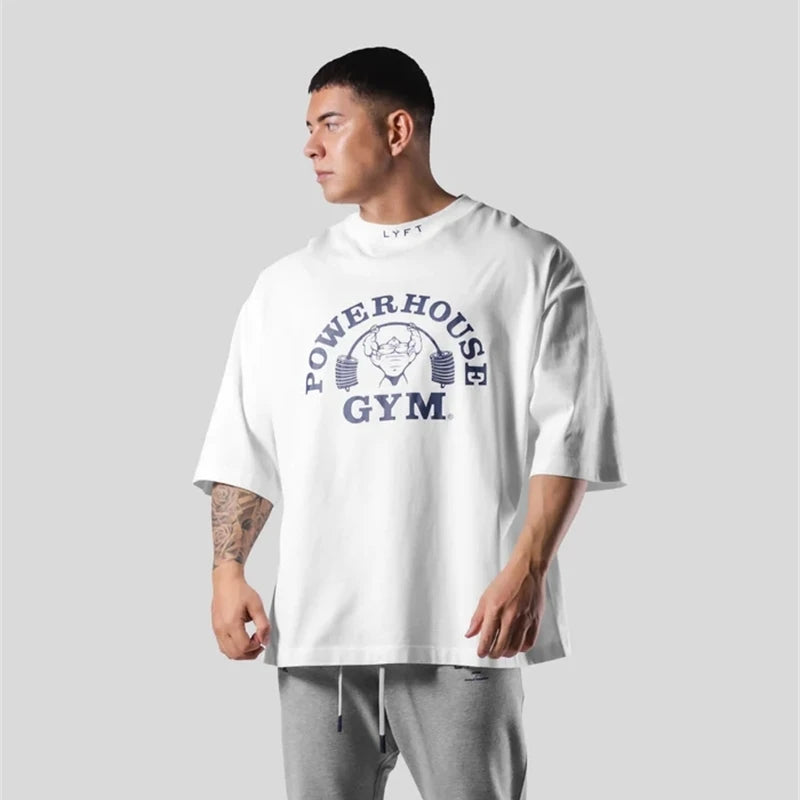Camiseta Masculina Oversized LYFT de Musculação - Keverest