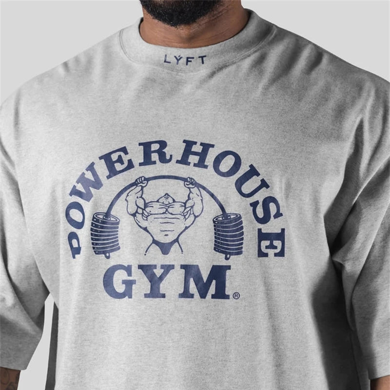 Camiseta Masculina Oversized LYFT de Musculação - Keverest