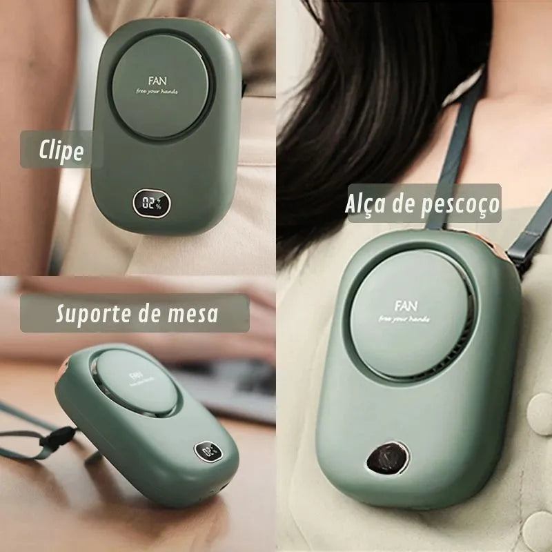 Ventilador Portátil Suspenso Keverest - Resfriamento USB
