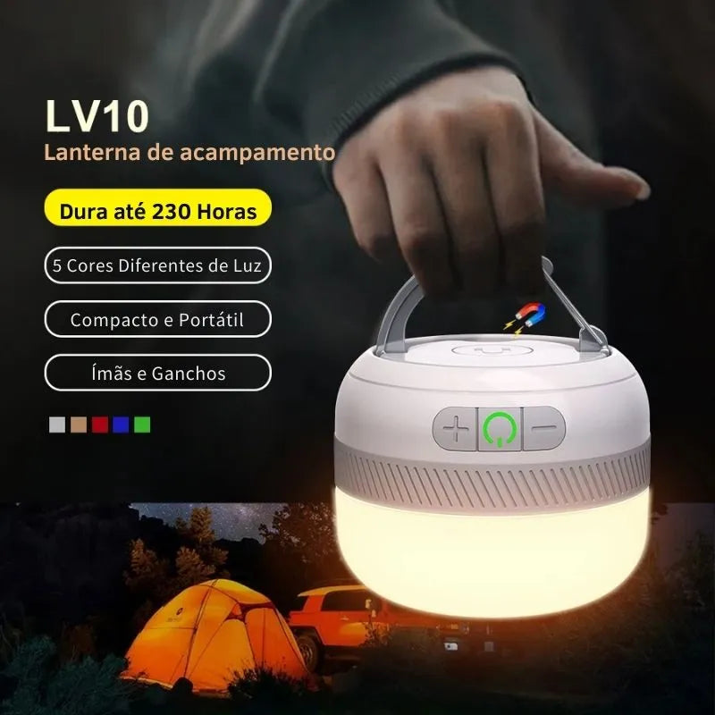 Lanterna de Acampamento Recarregável Keverest 230h