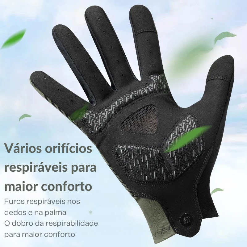 Luvas Rockbros Ciclismo Tela Sensível e Antiderrapante