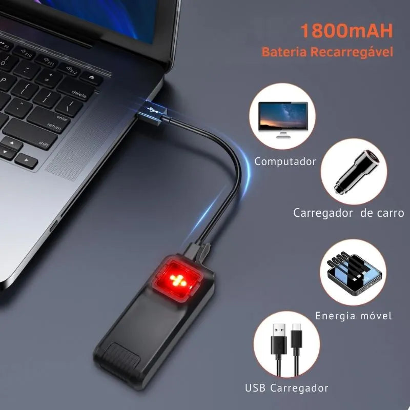 Luz Traseira Radar Keverest W100 para Bicicleta
