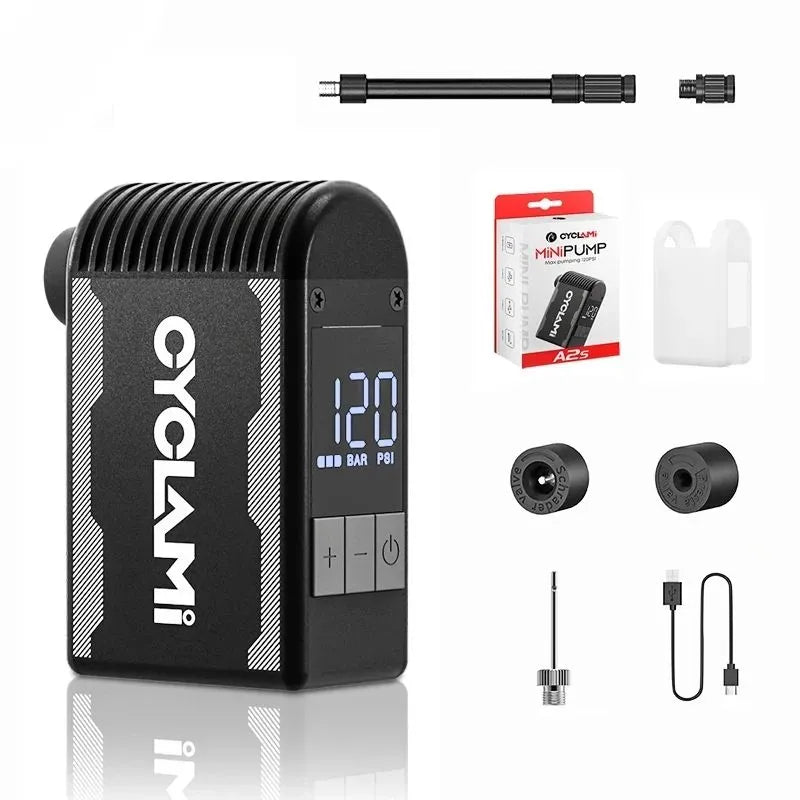 Mini Bomba de Bicicleta Recarregável CYCLAMI - 120PSI