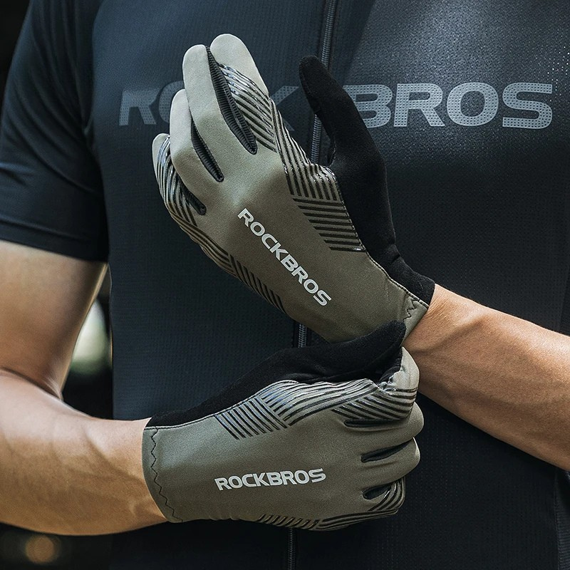 Luvas Rockbros Ciclismo Tela Sensível e Antiderrapante